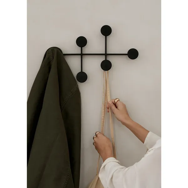 Afteroom Coat Rack Black/ Brass