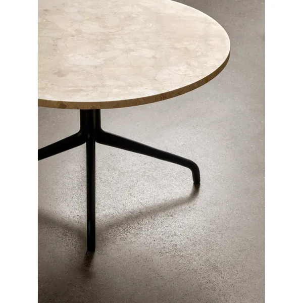 Harbor Column Coffee Table Black/Charcoal Linoleum