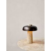 Harbor Column Coffee Table Black/Black Oak