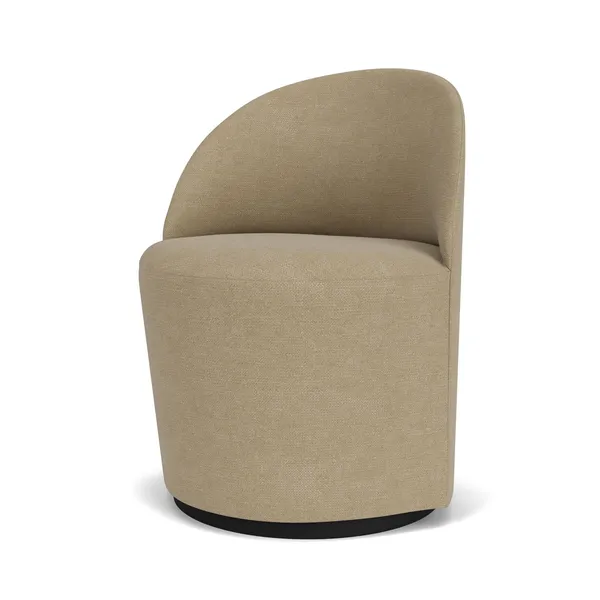 Tearoom Stol Med Swivel Beige/Bouclé