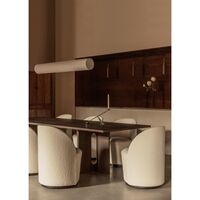 Tearoom Stol Med Swivel Beige/Bouclé