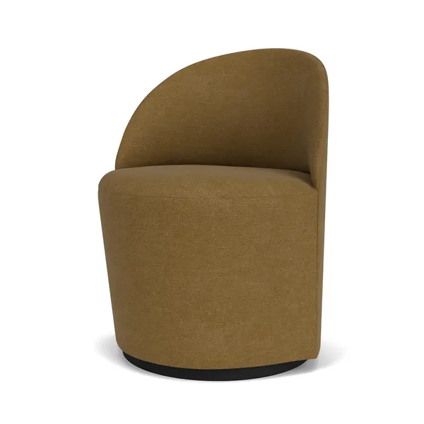 Tearoom Stol Med Swivel Guld/Bouclé
