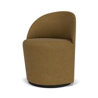 Tearoom Stol Med Swivel Guld/Bouclé