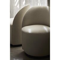 Tearoom Stol Med Swivel Guld/Bouclé