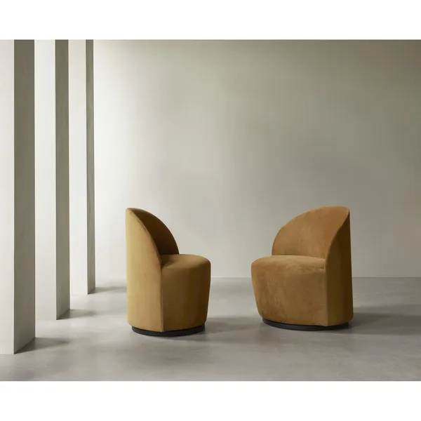 Tearoom Armchair With Swivel Beige/Bouclé