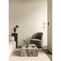 Tearoom Armchair With Swivel Logan/ Sand