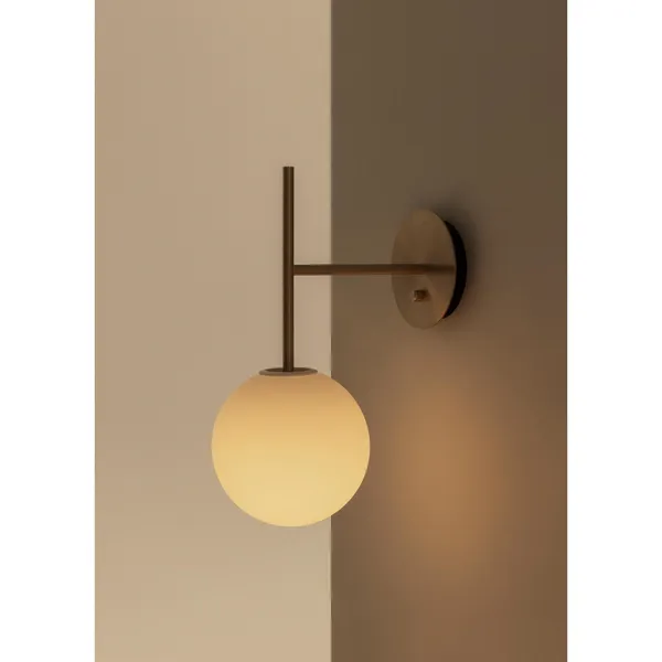 TR Bulb Suspended Væglampe Børstet Messing