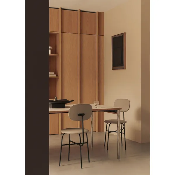 Co Spisebord 140x70 Krom/Laminate Creme