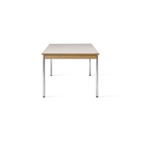 Co Dining Table 240x100 Chrome/ Laminate Cream