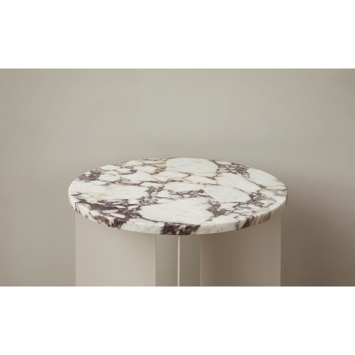 Androgyne Plateau Pour Table D'Appoint Ø65 Calacatta Viola