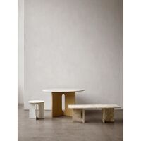 Androgyne Dining Table Ø120 Natural Oak/Grey Galaxy