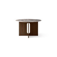 Androgyne Dining Table Ø120 Dark Stained Oak/Grey Galaxy