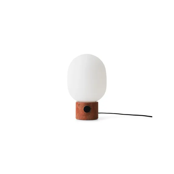 Lampe à Poser JWDA en Travertin Rouge