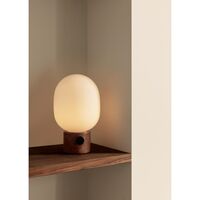 Lampe à Poser JWDA en Travertin Rouge