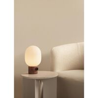 Lampe à Poser JWDA en Travertin Rouge