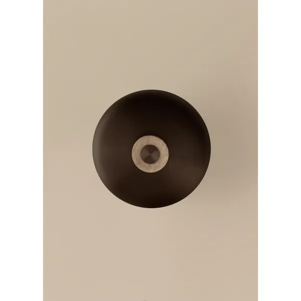 Reverse Væglampe Sand Travertin/Bruneret Aluminium
