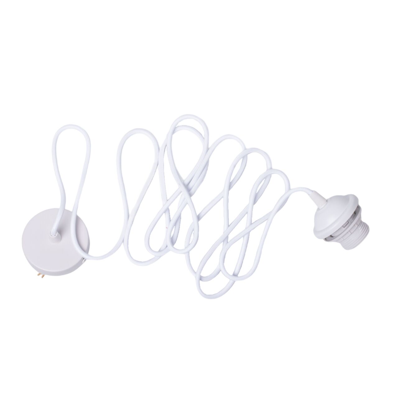 Kit de Câble E27 pour Suspension avec Rosette 300 cm Blanc