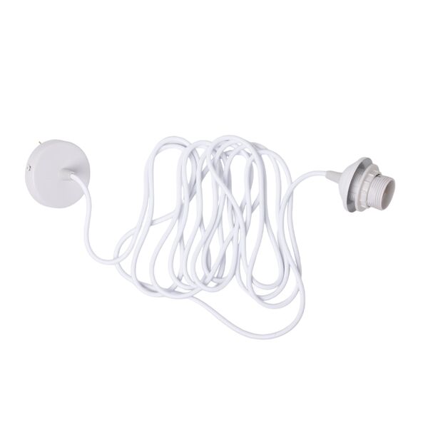 E27 Kabelset voor Hanglamp met Rozet 500 cm Wit