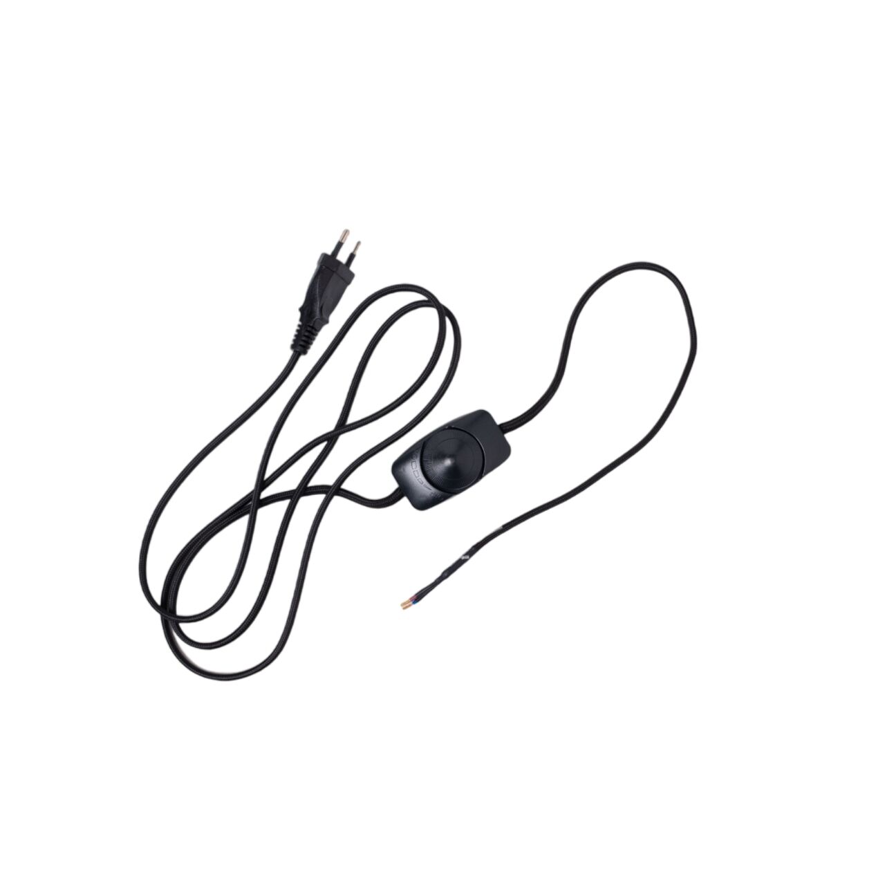 Jeu de Câble Avec Variateur Pour Applique Murale Noir
