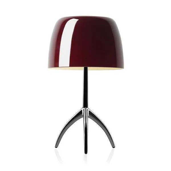 Lumiere Table Lamp Grande Cherry Chromed Black with Dimmer