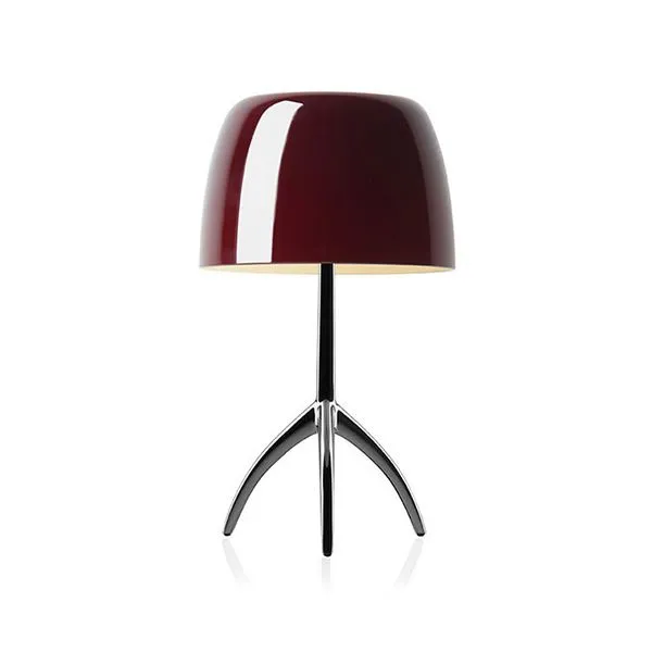 Lumiere Table Lamp Piccola Cherry Aluminum with Dimmer