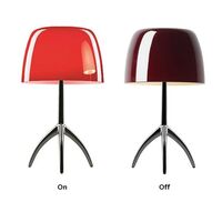 Lumiere Table Lamp Piccola Cherry Aluminum with Dimmer