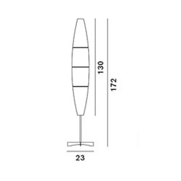 Havana Vloerlamp Chroom Wit