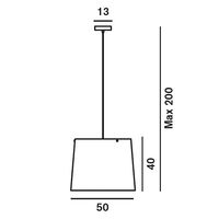 Giga Lite Lampadario Nero