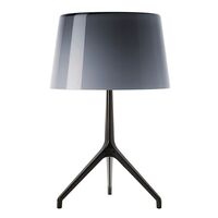 Lumiere Xxl Bordlampe Grå Sortforkromet