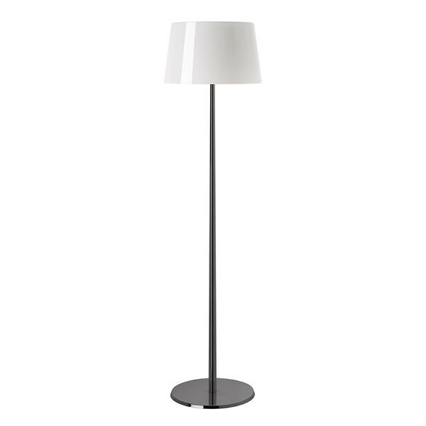Lumiere Xxl Golvlampa Krom & Vit med Dimmer