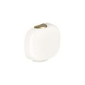 Witte lampenkap en gouden hanger