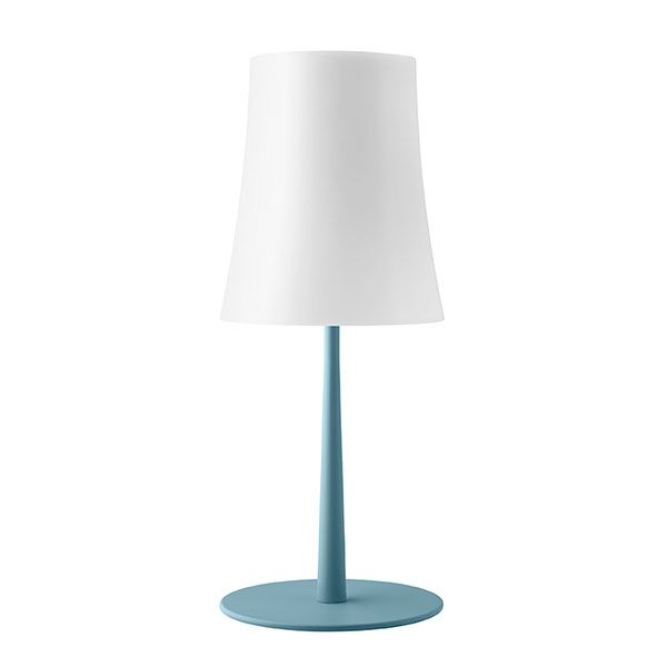 BIRDIE Easy Bordslampa Bl&aring; & Opal