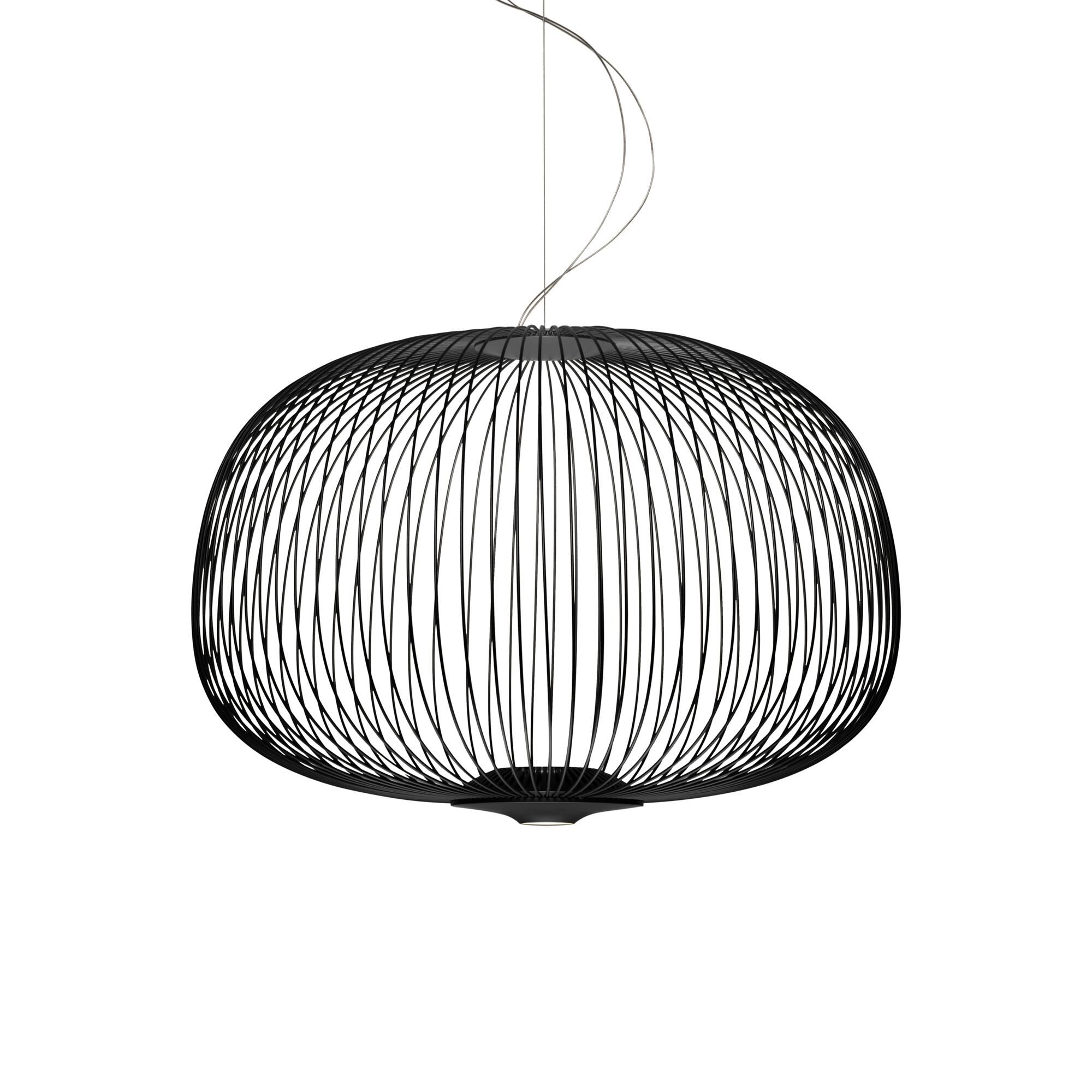 Spokes 3 Taklampe med Dimmer Sort