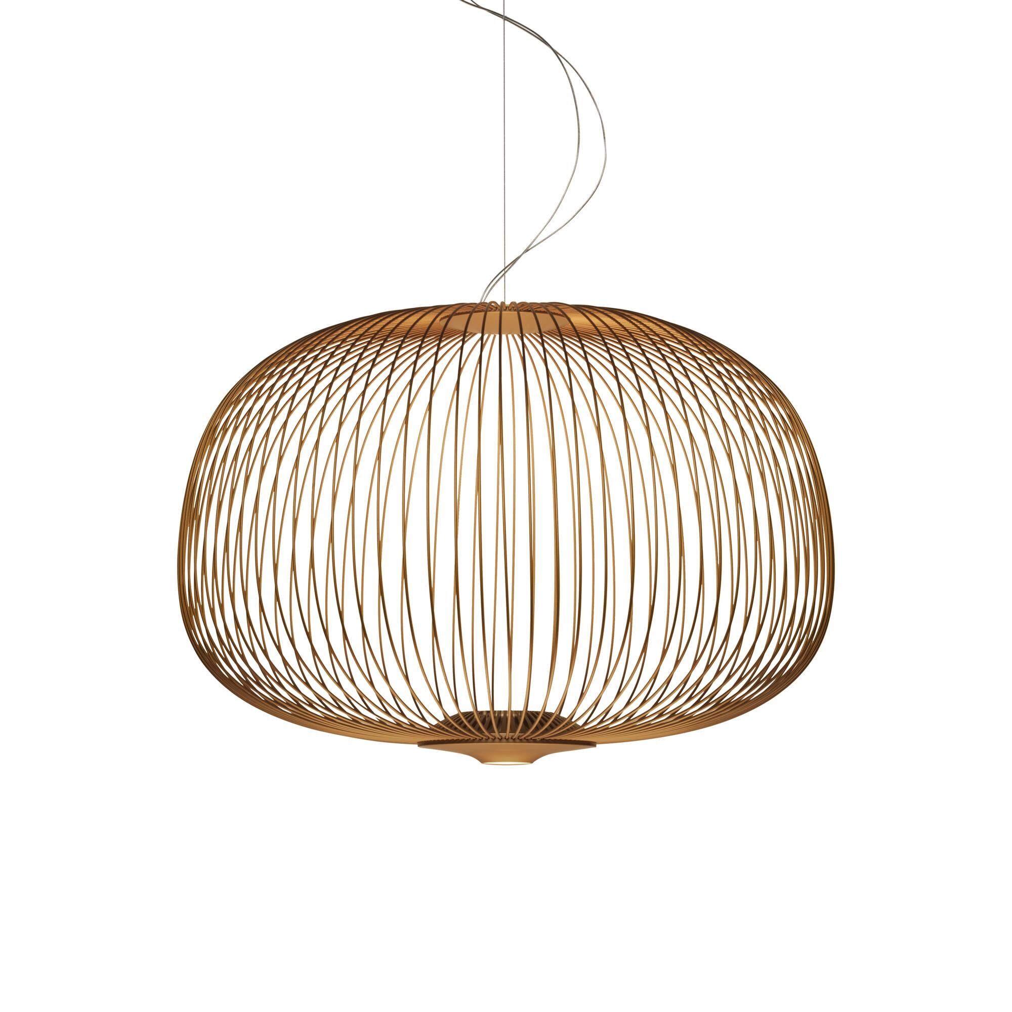 Spokes 3 Taklampe med Dimmer Kobber