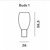 Buds 1 Tafellamp Wit