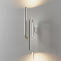 Tobia Lámpara de Pared Blanco M. Cable