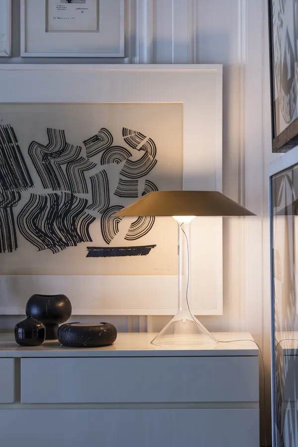 Chapeaux M Tischlampe Ocker