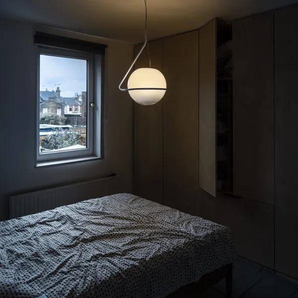 Tonda Hanglamp Groot Titanium/ Wit