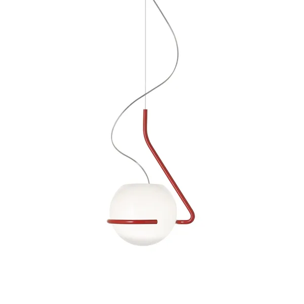 Tonda Pendant Small Orange/ White