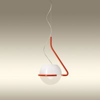 Tonda Pendant Small Orange/ White