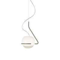 Tonda Pendant Small Titanium/ White
