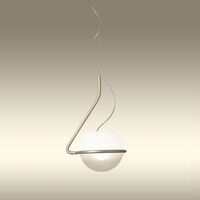 Tonda Pendant Small Titanium/ White