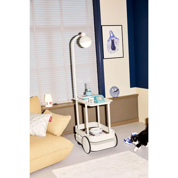 Jolly Trolley Rolling Table With Lamp Anthracite