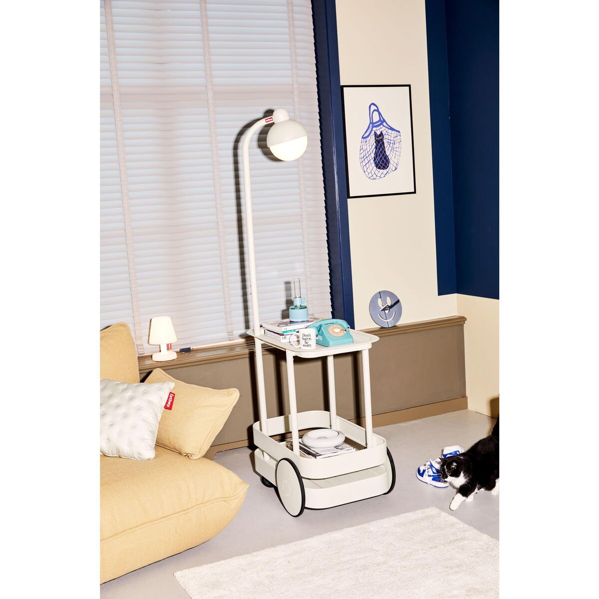 Jolly Trolley Roltafel Met Lamp Antraciet