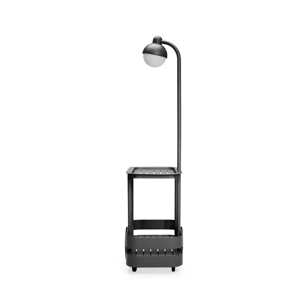 Jolly Trolley Rolling Table With Lamp Anthracite