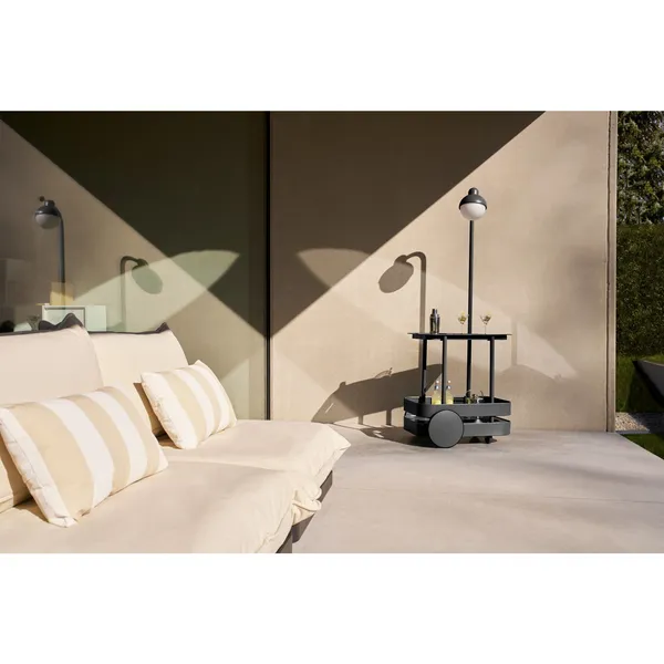 Jolly Trolley Rolling Table With Lamp Anthracite