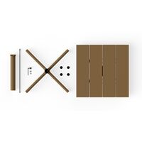 Fred's Square Bistreau Cafe Table Mochaccinoo
