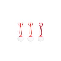 Bolleke Mini Draagbare Lamp Set van 3 Rood