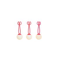 Bolleke Mini Draagbare Lamp Set van 3 Rood