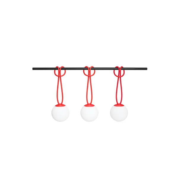 Bolleke Mini Draagbare Lamp Set van 3 Rood